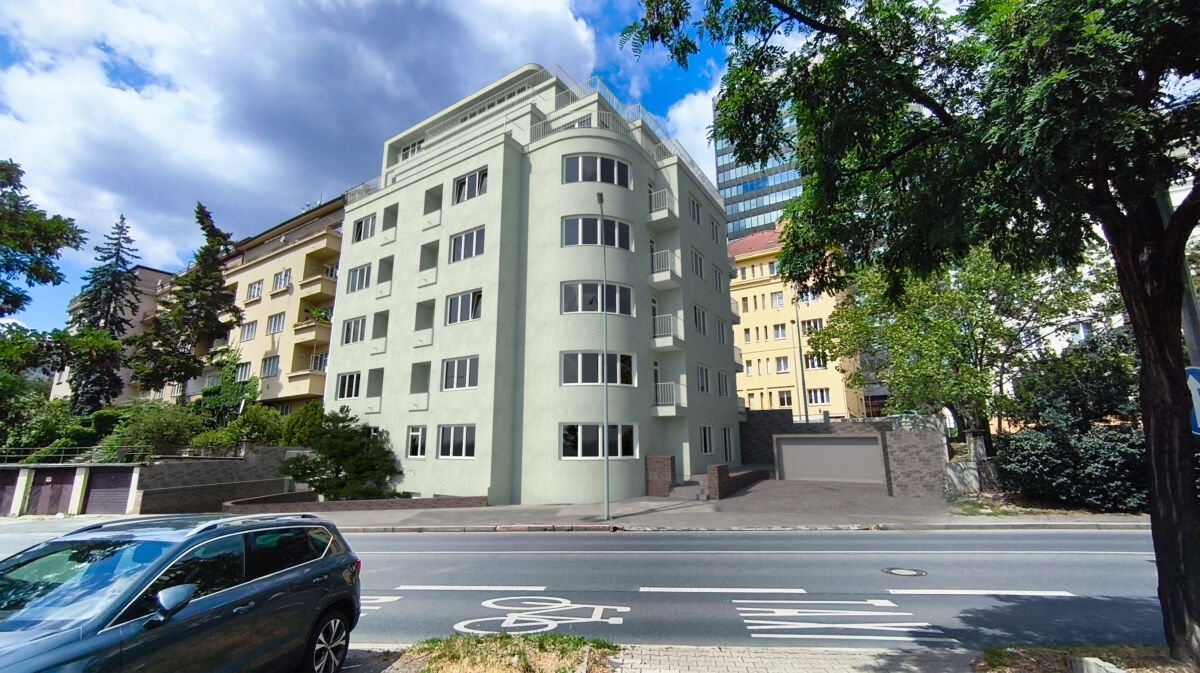 Apartmány Soběslavská — vizualizace připravované nástavby